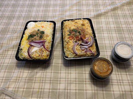 Hyd Chicken Dum Biryani & Vijayawada Spl Chicken Biryani (BL)