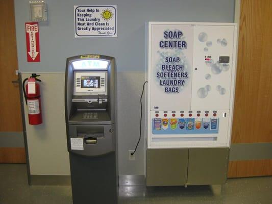 ATM Machine AND soap vending Machine