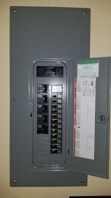 Square D Panel Change with Surge Arrester