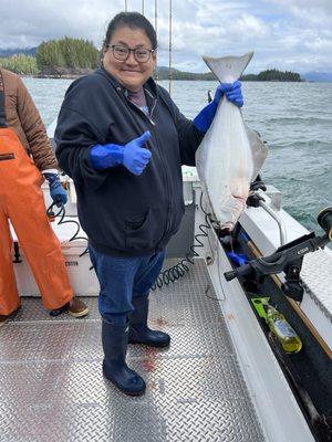 Caught a halibut