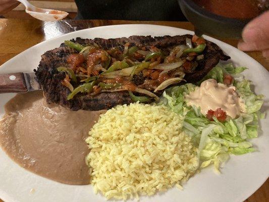 Carne asada plate