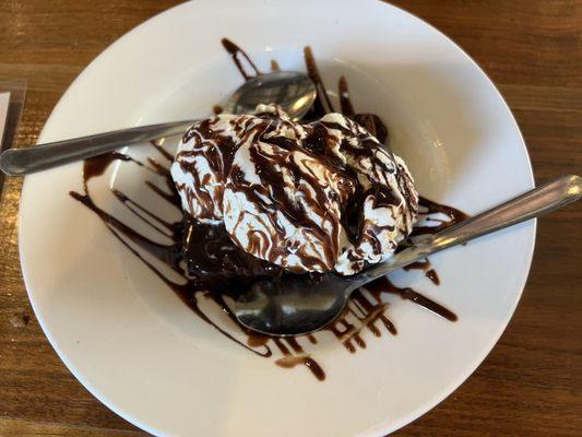 brownies and ice cream