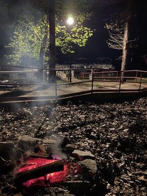 Light in your campsite and how close it is to the boat dock.