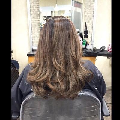 Balayage and shadow root by Ashlee