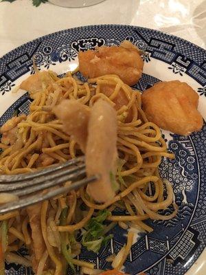 Sweet and Sour Chicken with Chicken Lo Mein