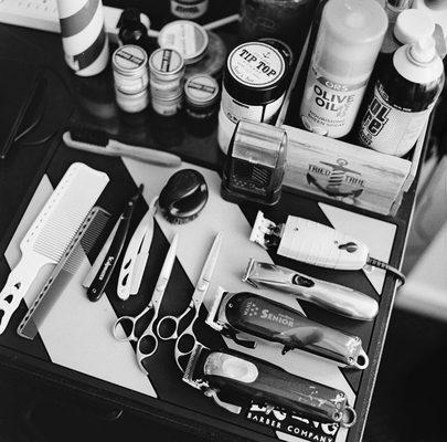 Our barbers use only the best barbering tools, equipment, and grooming products.