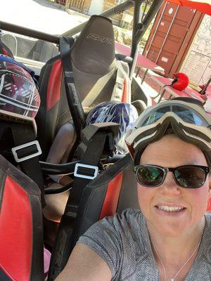 The girls feel asleep on the ride.