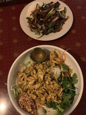 Mekong Beef and Laotian Curry Noodle with Chicken