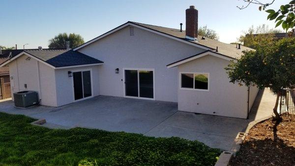 Re-cover over existing 1 layer of shingle roofing.