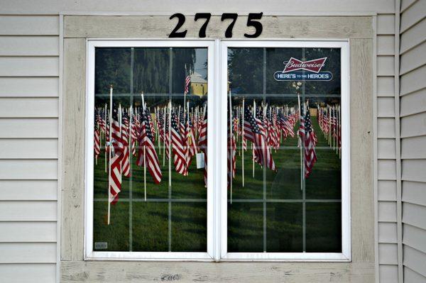 Flag Window, South Side of VFW