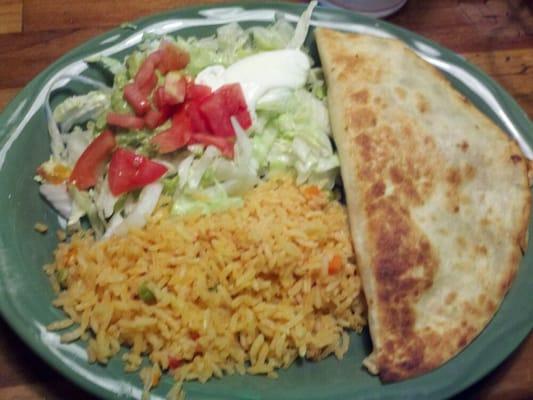 Quesadilla plate