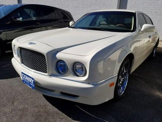 1999 White Bentley - Wedding Service Atlanta