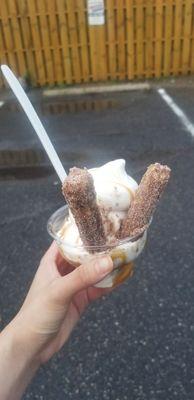 Churro sundae