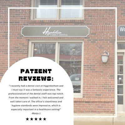 Patient Review of Higginbotham Family Dental in Collierville, TN