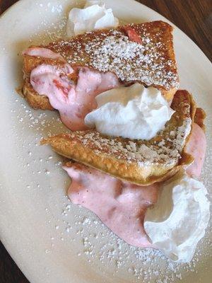 Strawberry stuffed French toast