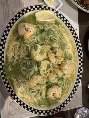 Shrimp w/ angel hair pasta