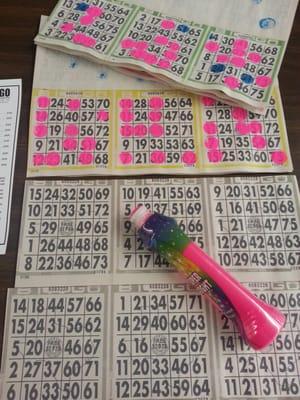 Each stack of Bingo cards come with 10 games; each game containing 3 bingo game boards