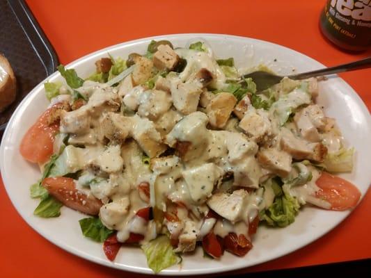 Chicken Ceasar Salad, so good.