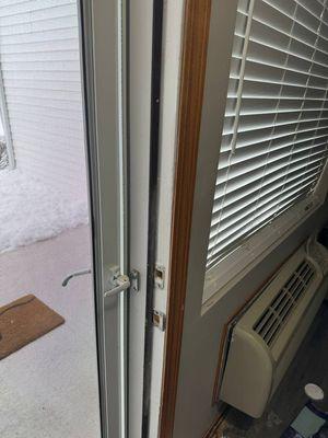 Repaired door jamb