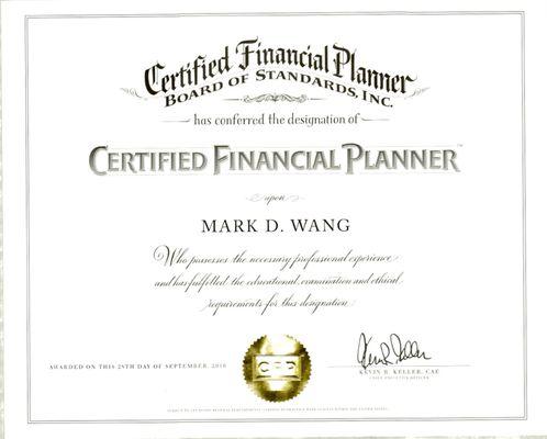 CERTIFIED FINANCIAL PLANNER