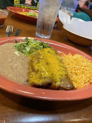 Cheese enchiladas special every Wednesday