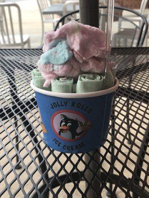 Small Cotton Candy Ice Cream.