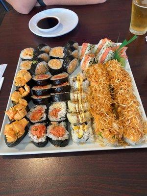 Spicy tuna, edo, miami, jenny, spicy crab and spicy shrimp roll