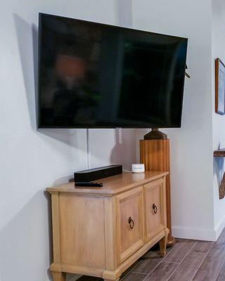 Tv Installations start at $120.00.