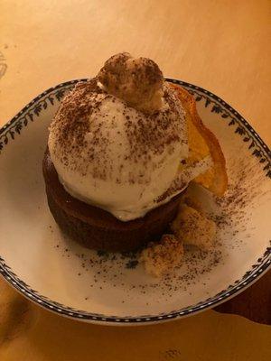 Chocolate Soufflé  & Vanilla Gelato ($16)