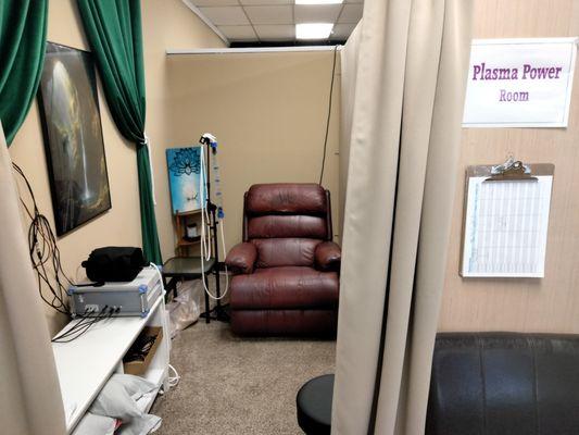 Our Plasma Room. We have a wide array of Plasma delivered frequency sessions. Plasma is the most powerful frequency delivery system.