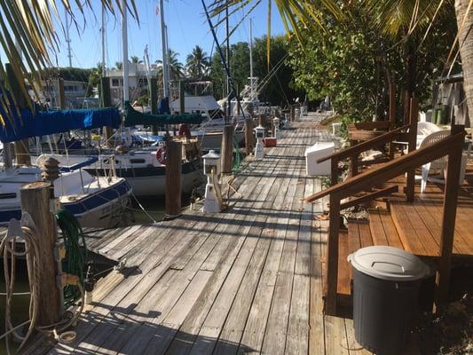 View from looking down the dock.