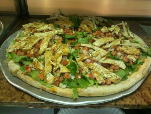 Grilled Chicken Salad Pizza