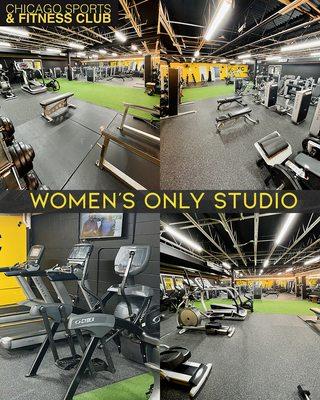 Only gym with a Women's Only Studio