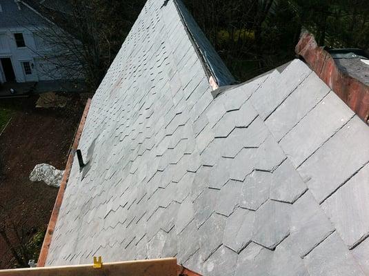 Natural Slate Roofing Installation