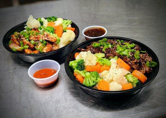 Beef & Chicken Teriyaki Bowls