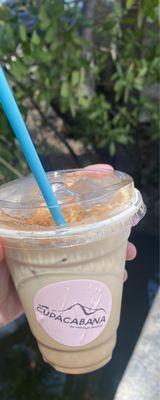 Iced churro latte