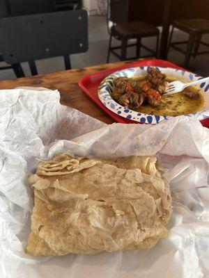 Roti and Curry Chicken