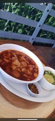 SATURDAY AND SUNDAY ONLY!!
- White or Red menudo served with tortillas and their condiments.