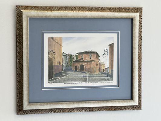 House in Italy print