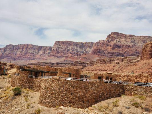 View of Interpretive Center from the bridge