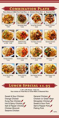 Combination Plate, Lunch Special