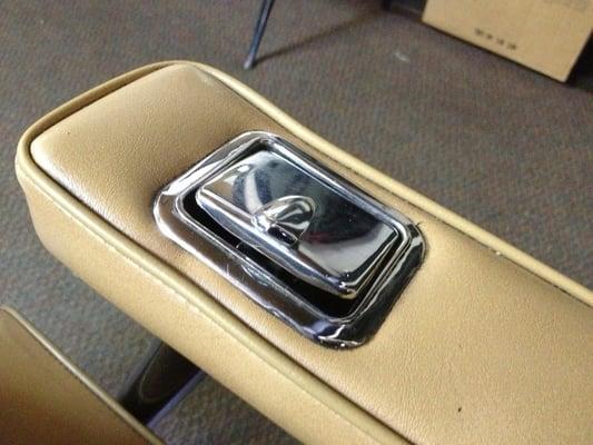 Love the old chairs with built-in ashtray!! No Smoking.