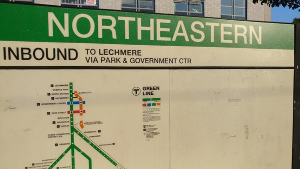 Northeastern MBTA Station