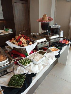 Fajita set up