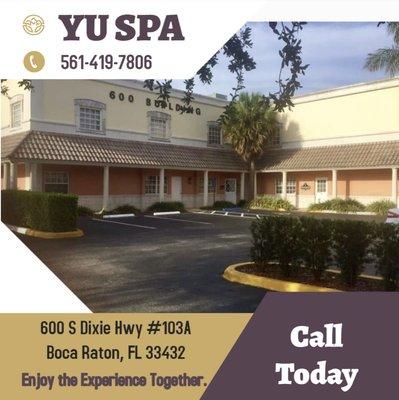 Embark on your journey to a healthier lifestyle today by visiting YU SPA in Boca Raton, FL...