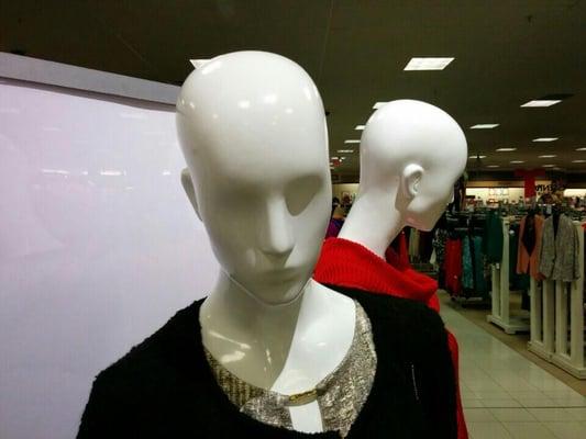 Bald mannequins