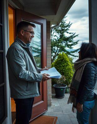 WA Pro Se private process server serves legal document to Seattle resident