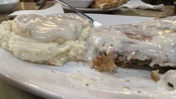 Chicken Fried Steak, Mashed Potatoes