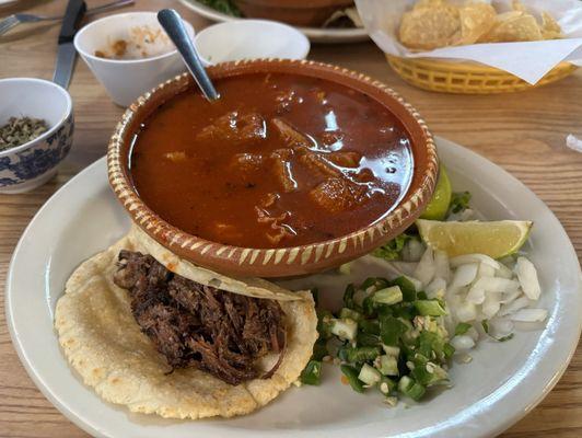 Menudo and burrito