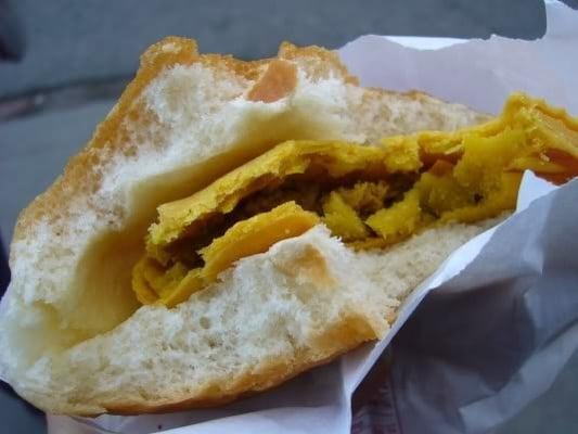 Jamaican Patty on Coco bread